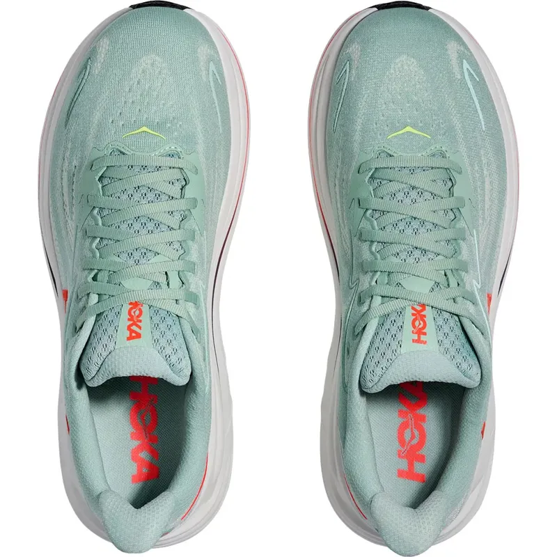 Hoka One One Men's Clifton 10 Sage/Neon Flame-6