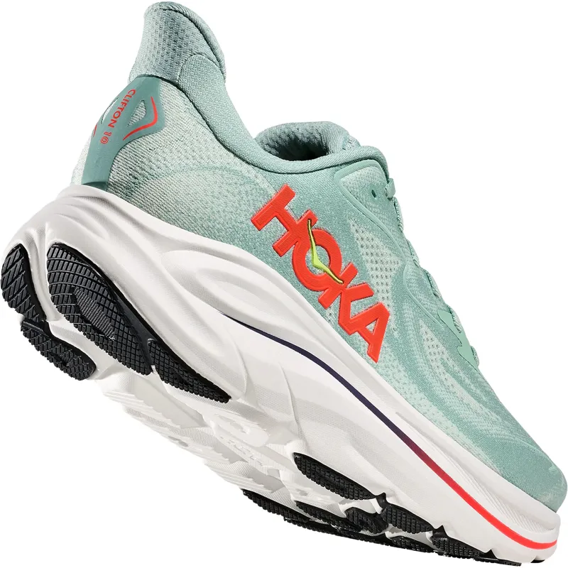 Hoka One One Men's Clifton 10 Sage/Neon Flame-4