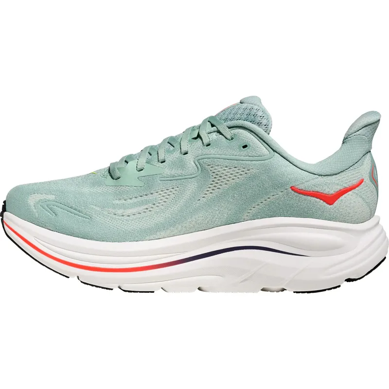 Hoka One One Men's Clifton 10 Sage/Neon Flame-1
