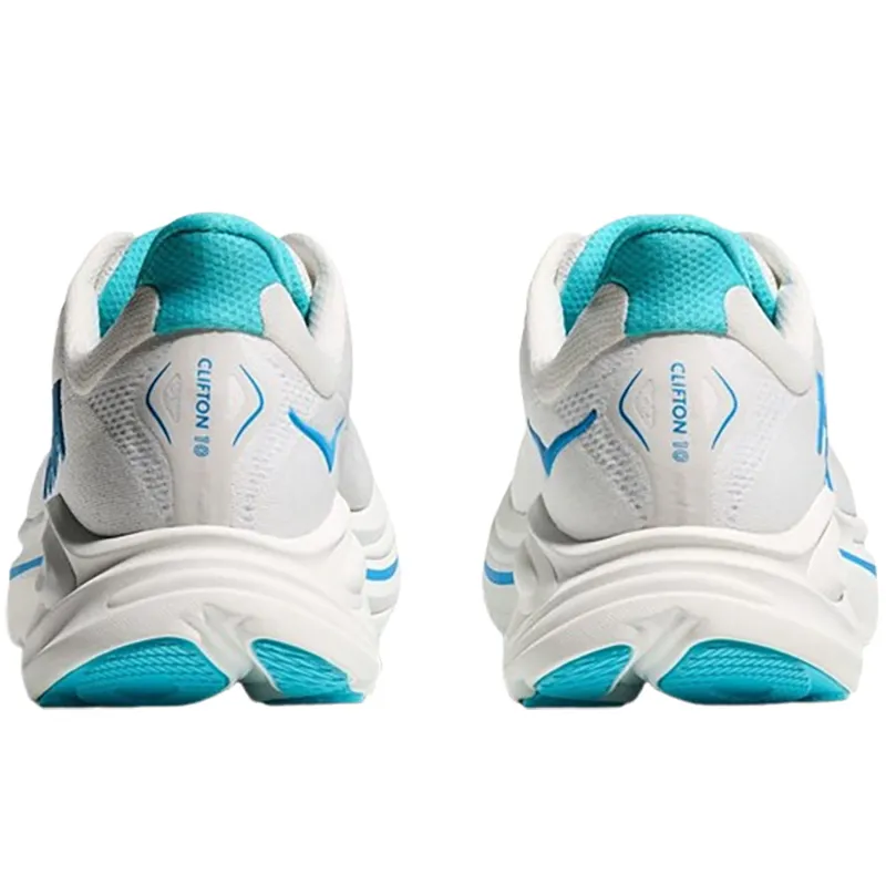 Hoka One One Men's Clifton 10 White/Skyward Blue-5