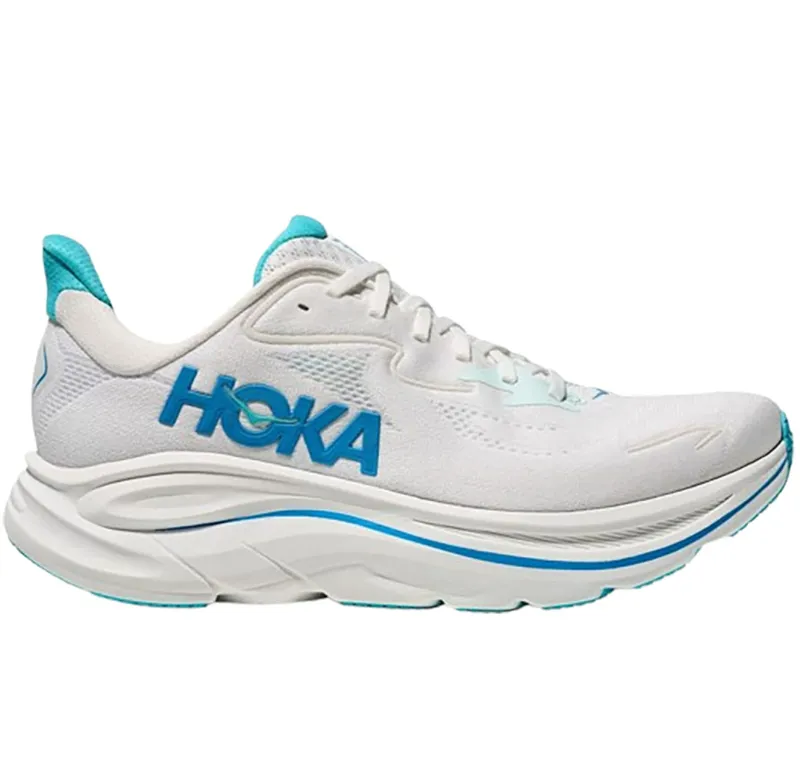 Hoka One One Men's Clifton 10 White/Skyward Blue