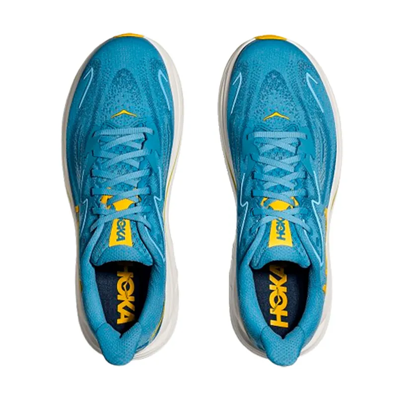 Hoka One One Men's Clifton 10 WIDE - Alpine Blue/Foggy Night-6