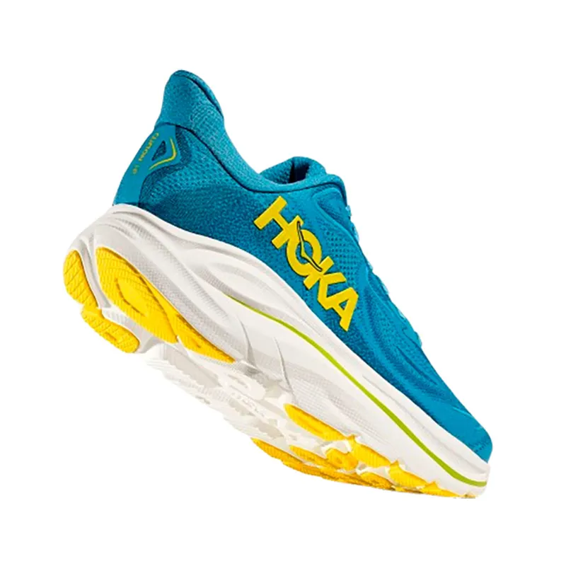 Hoka One One Men's Clifton 10 WIDE - Alpine Blue/Foggy Night-4