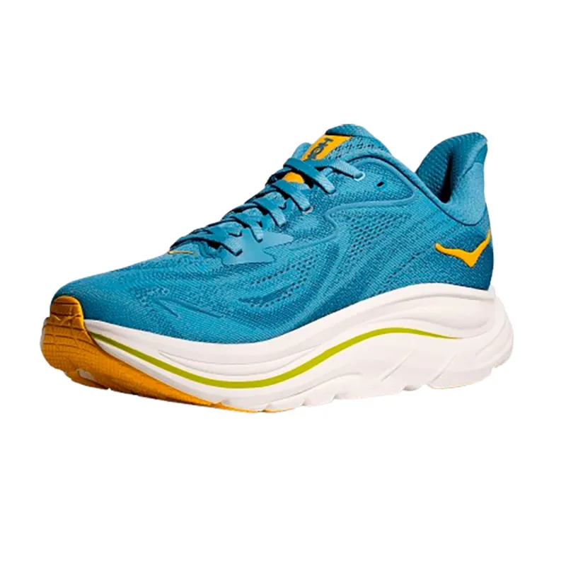 Hoka One One Men's Clifton 10 WIDE - Alpine Blue/Foggy Night-3