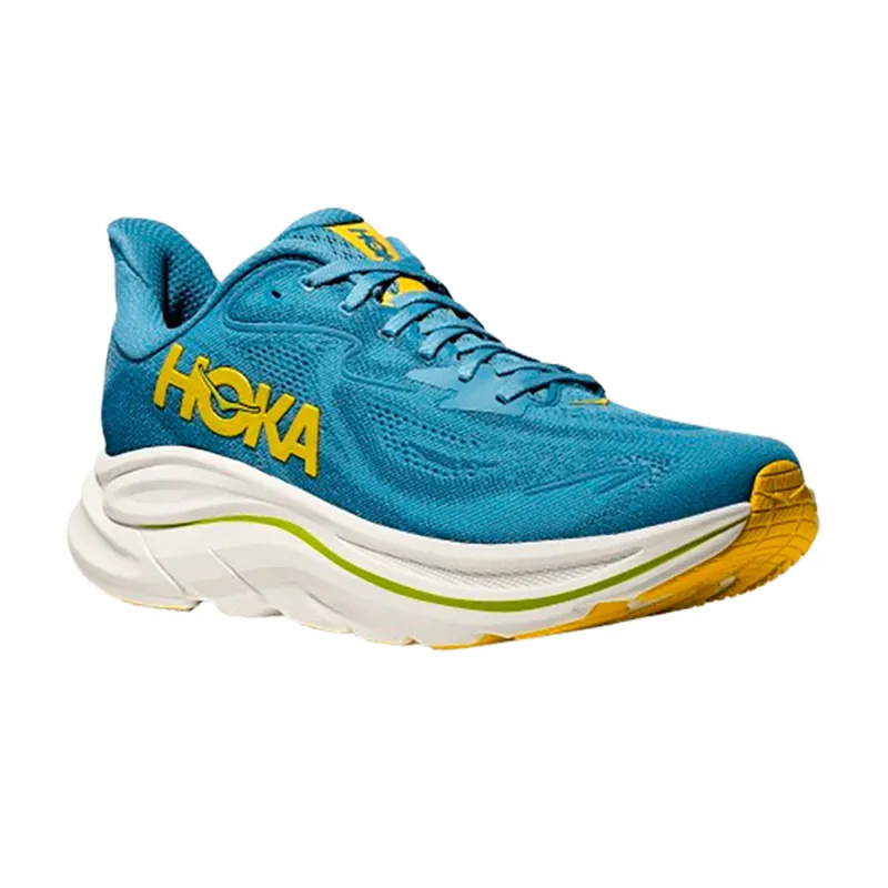 Hoka One One Men's Clifton 10 WIDE - Alpine Blue/Foggy Night-2