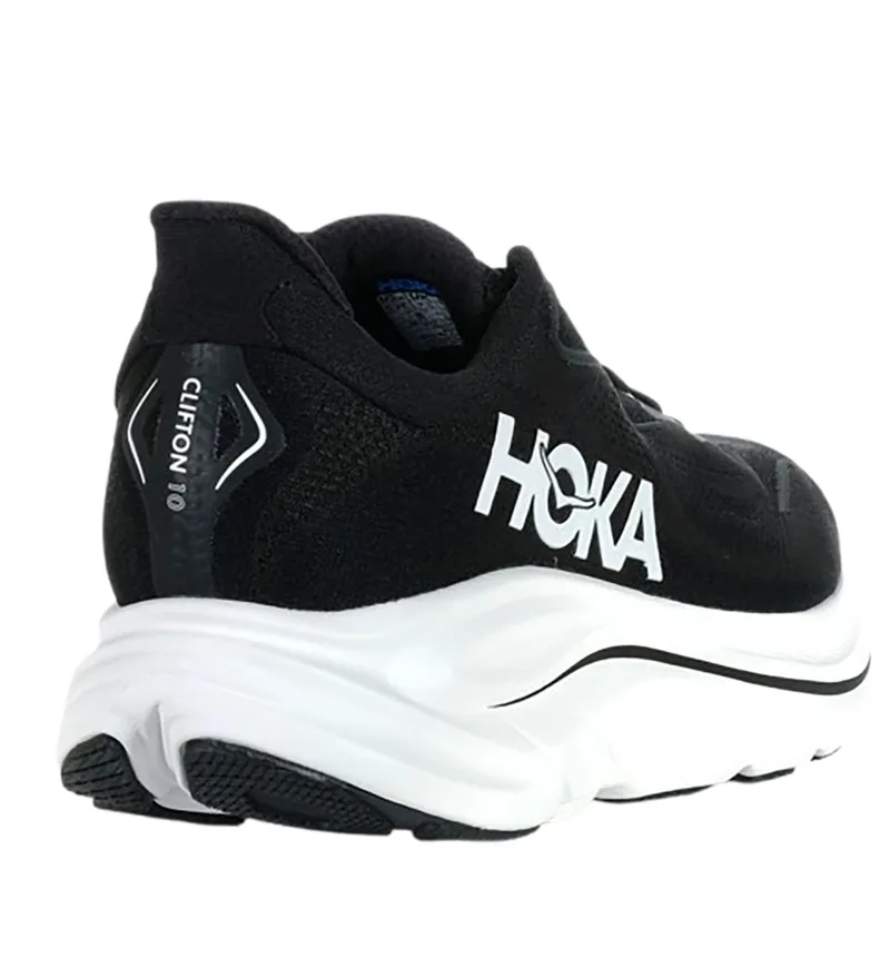 Hoka One One Men's Clifton 10 Wide Black/White-3