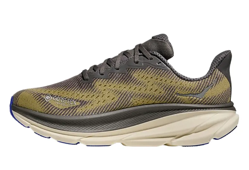 Hoka One One Men's Clifton 9 GTX Gravel/Eggshell-1