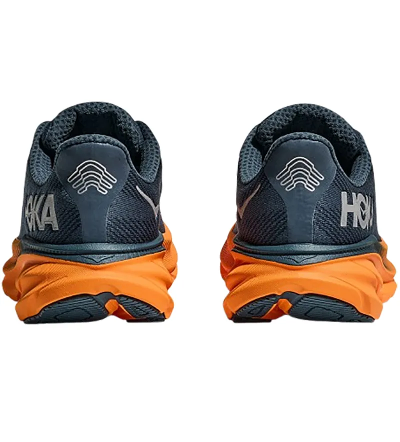 Hoka One One Men's Clifton 9 GTX Stormy Skies/Orange Zest-5