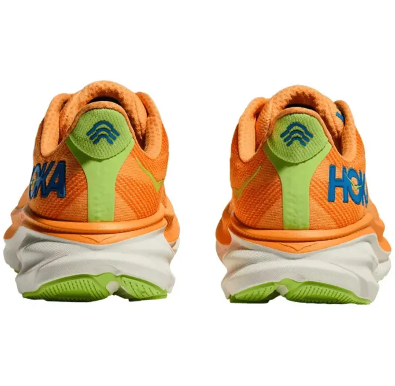 Hoka One One Men's Clifton 9 Solar Flare/Lettuce-5