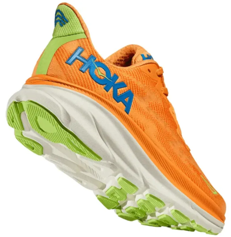 Hoka One One Men's Clifton 9 Solar Flare/Lettuce-4