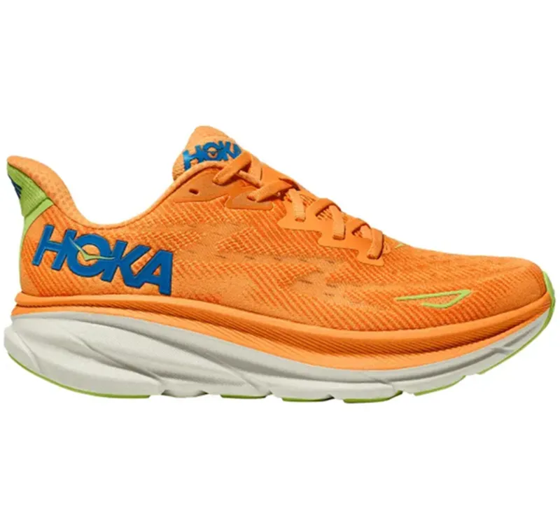 Hoka One One Men's Clifton 9 Solar Flare/Lettuce