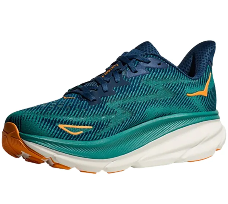 Hoka One One Men's Clifton 9 WIDE Midnight/Oceanic-3