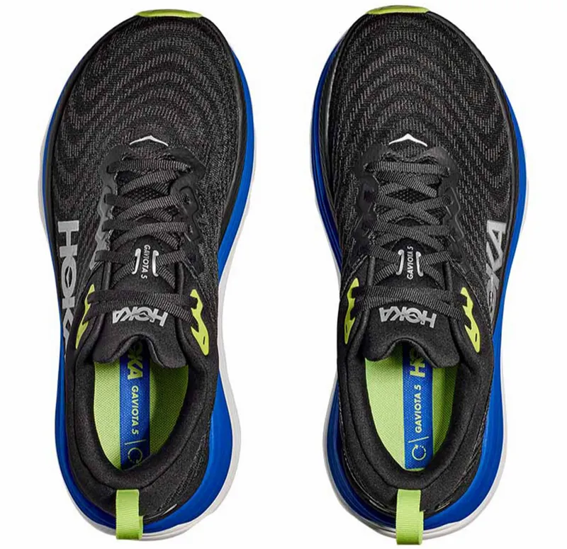 Hoka One One Men's Gaviota 5 Black/Electric Cobalt-6