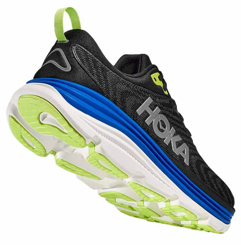 Hoka One One Men's Gaviota 5 Black/Electric Cobalt-4