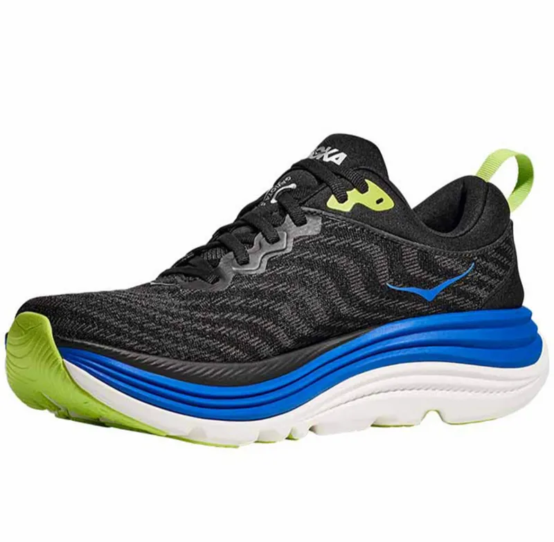 Hoka One One Men's Gaviota 5 Black/Electric Cobalt-3