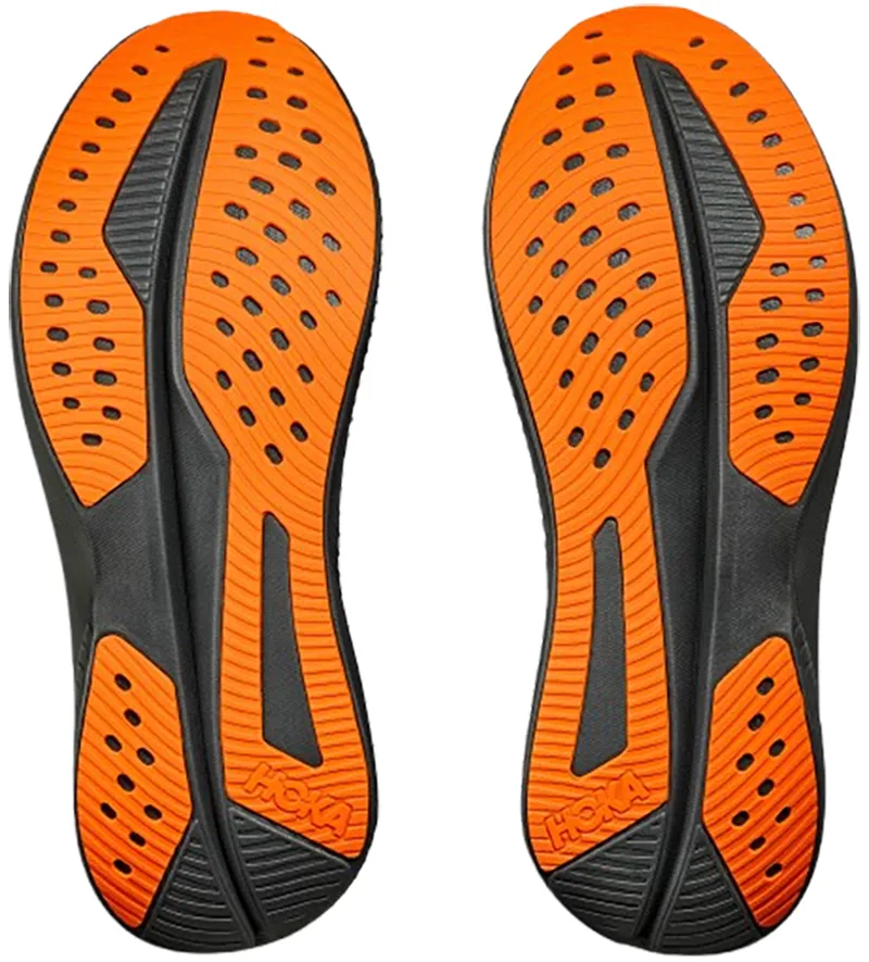 Hoka One One Men's Mach 6 Black/Electric Tangerine-7