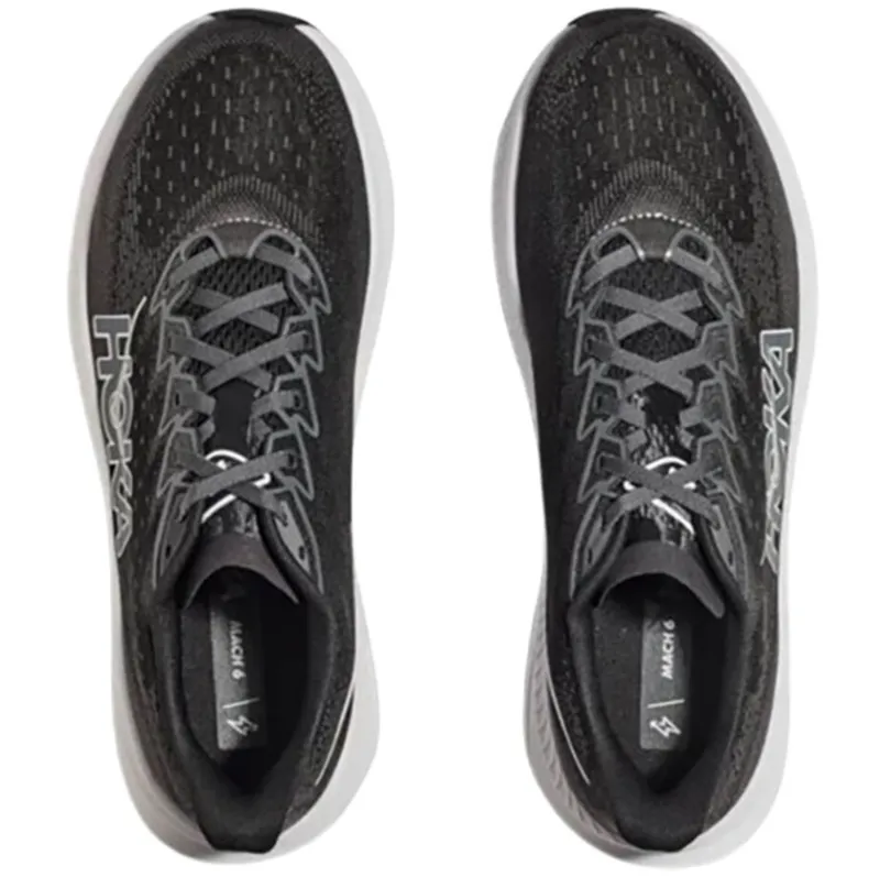 Hoka One One Men's Mach 6 Black/White-6