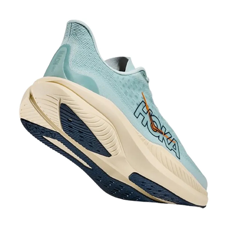 Hoka One One Men's Mach 6 Clear Sea/Sea Water-4