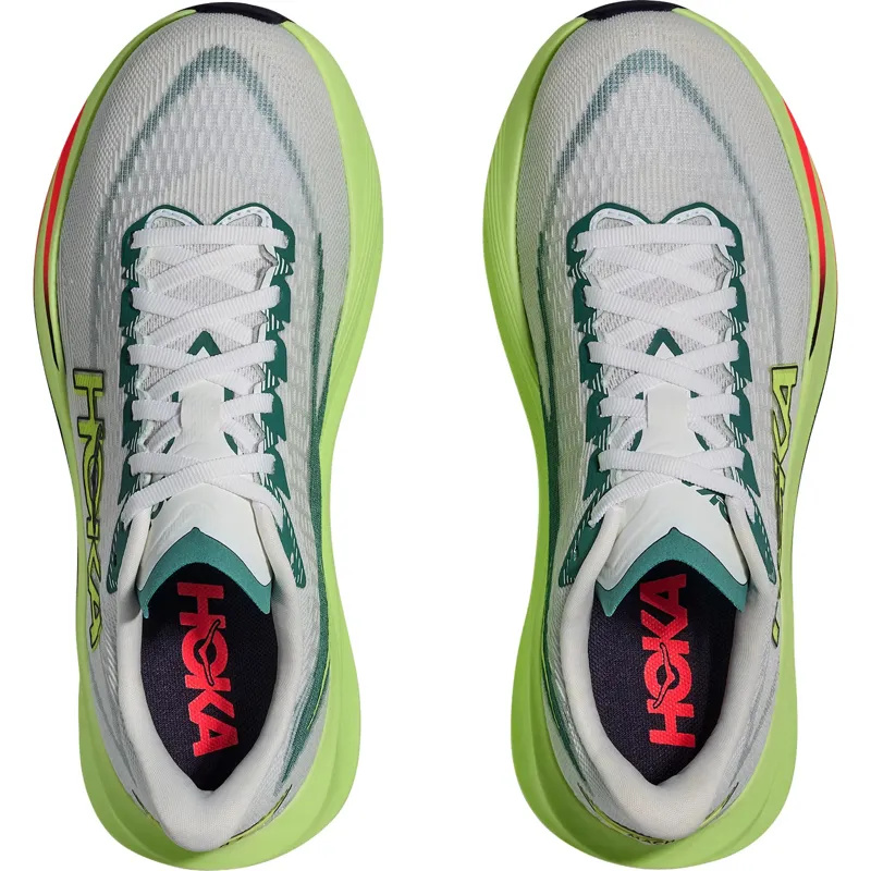 Hoka One One Men's Mach 7 Frost/Neon Yuzu-6