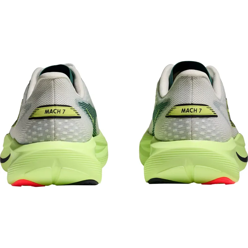 Hoka One One Men's Mach 7 Frost/Neon Yuzu-5