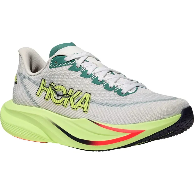 Hoka One One Men's Mach 7 Frost/Neon Yuzu-2