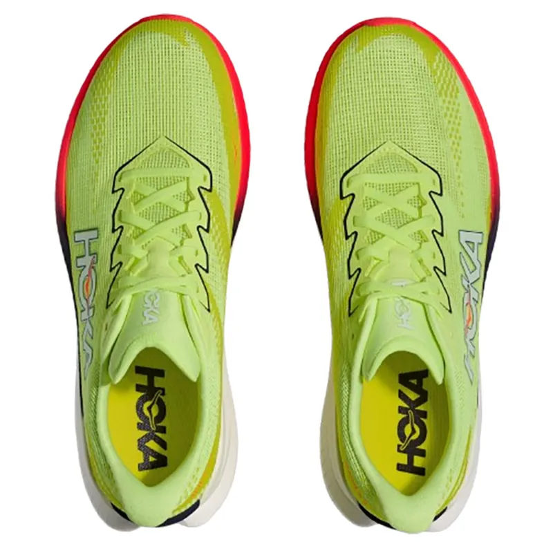 Hoka One One Men's Mach X 3 Neon Yuzu/Squid Ink-6