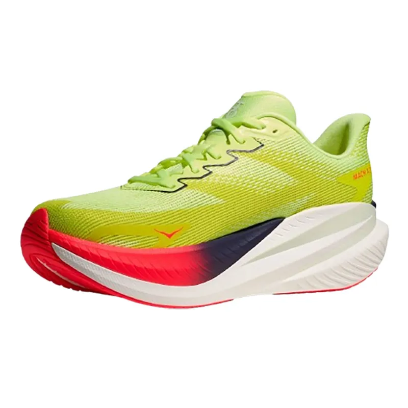 Hoka One One Men's Mach X 3 Neon Yuzu/Squid Ink-3