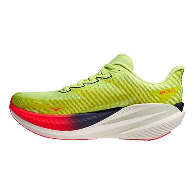 Hoka One One Men's Mach X 3 Neon Yuzu/Squid Ink-1