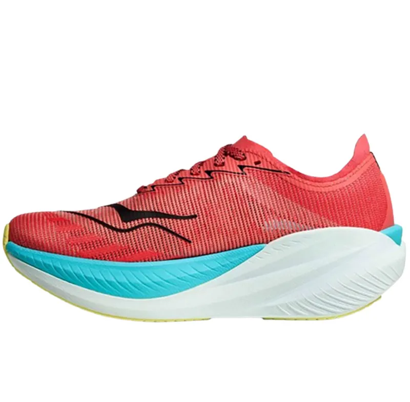 Hoka One One Men's Mach X2 Grapefruit/Electric Coral-1
