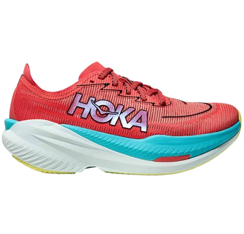 Hoka One One Men's Mach X2 Grapefruit/Electric Coral