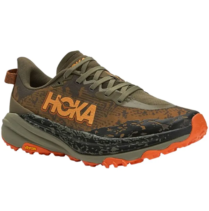 Hoka One One Men's Speedgoat 6 WIDE - Antique Olive/Squash-2