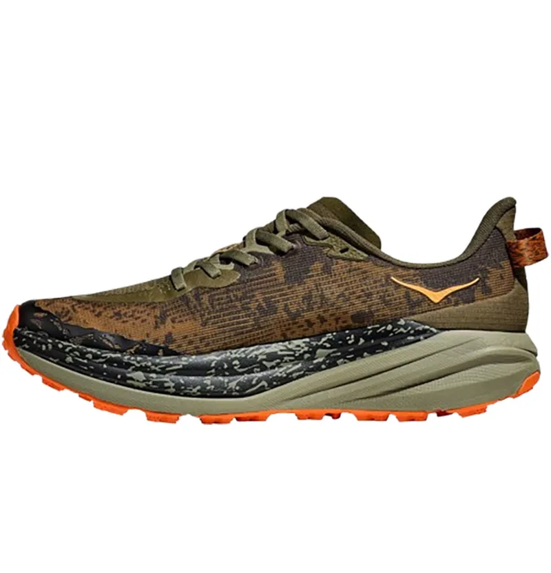 Hoka One One Men's Speedgoat 6 WIDE - Antique Olive/Squash-1