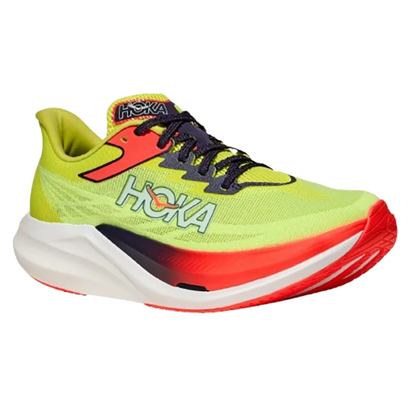 Hoka One One Rocket X 3 Neon Yuzu/Squid Ink-2