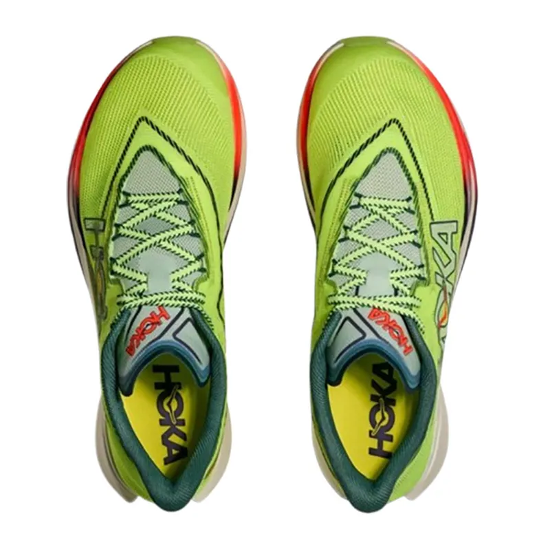 Hoka One One Unisex Cielo X1 3.0 Neon Yuzu/Thyme-5