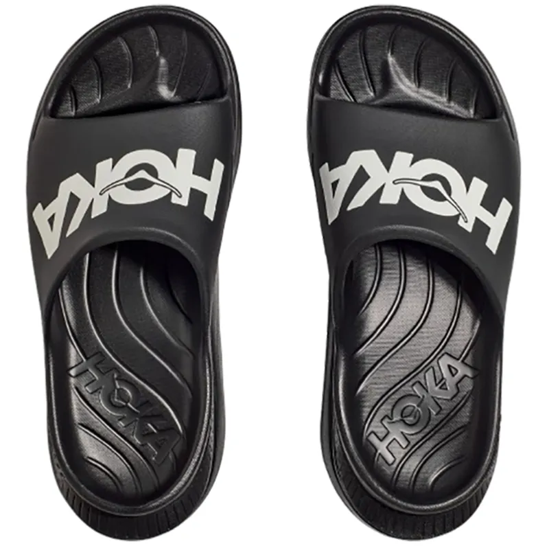 Hoka One One Unisex Ora Athletic Slide Black/White-6