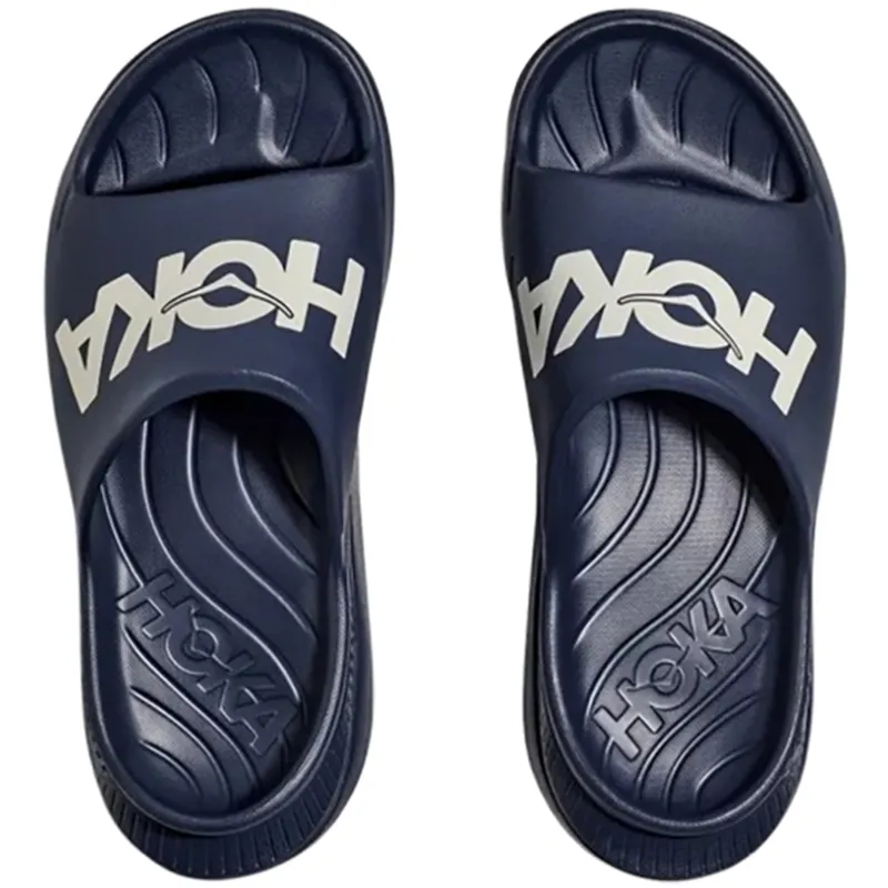 Hoka One One Unisex Ora Athletic Slide Varsity Navy/White-6