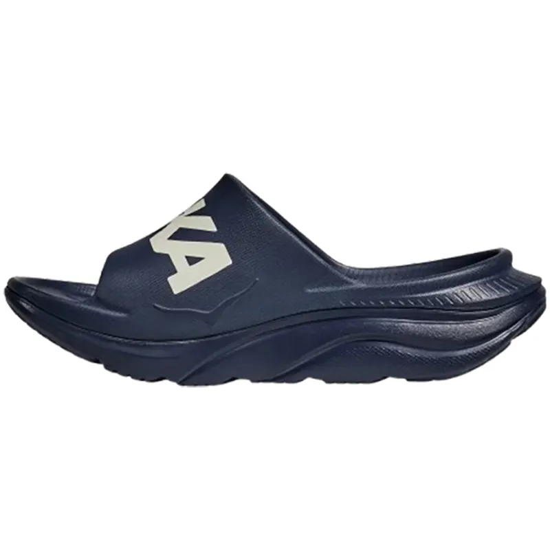 Hoka One One Unisex Ora Athletic Slide Varsity Navy/White-3
