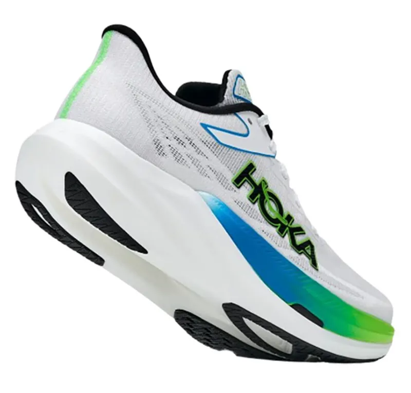 Hoka One One Unisex Rocket X 3 Frost/Electric Lime-4