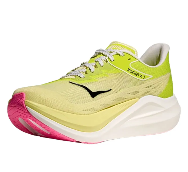 Hoka One One Unisex Rocket X 3 Sunlight/Neon Hoka Citrus-3