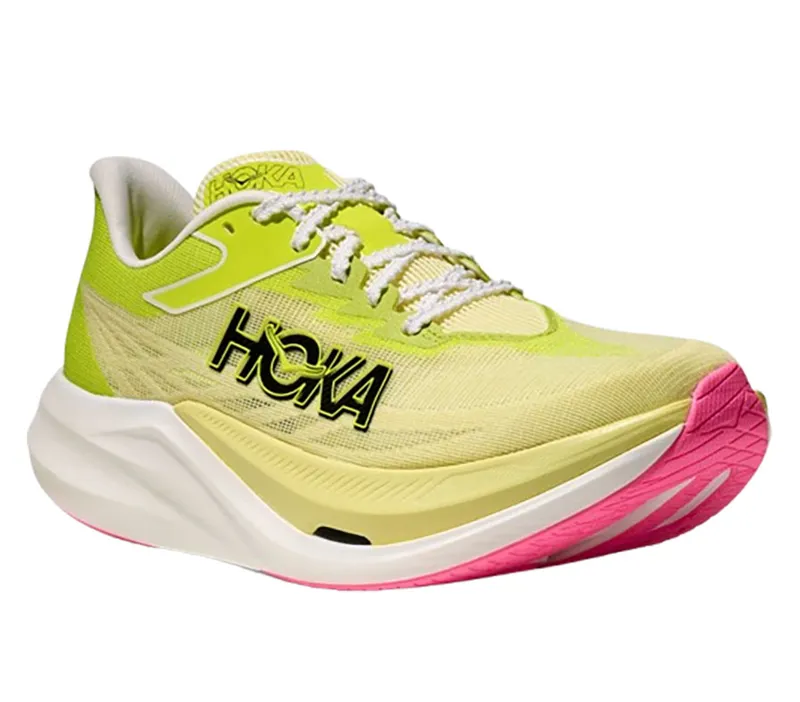 Hoka One One Unisex Rocket X 3 Sunlight/Neon Hoka Citrus-2