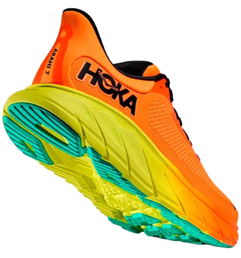Hoka One One Women's Arahi 7 Electric Tangerine/Black-4