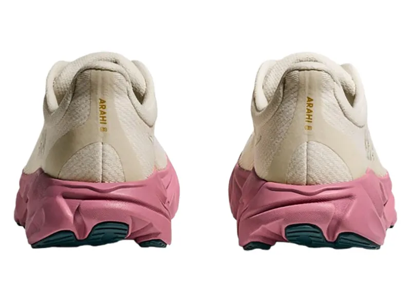 Hoka One One Women's Arahi 8 Wide Alabaster/Lingonberry-5