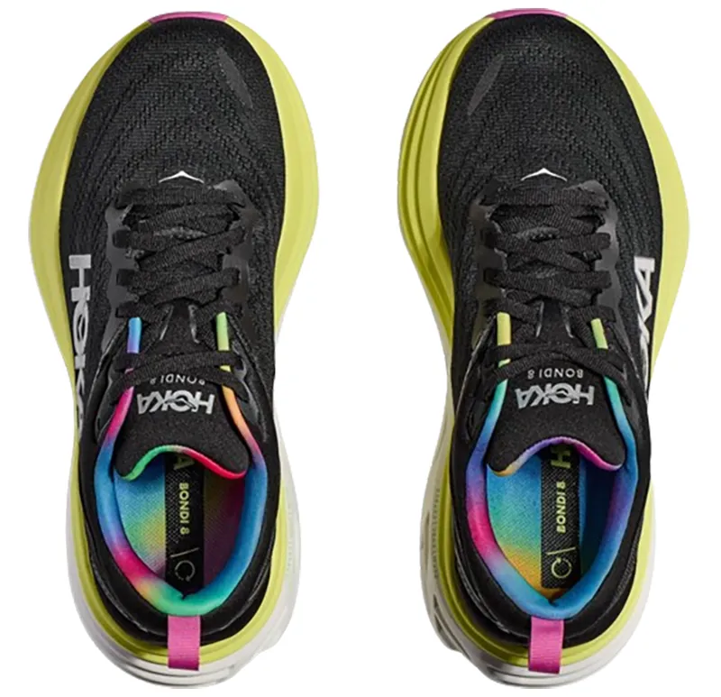 Hoka One One Women's Bondi 8 Black/Citrus Glow-6