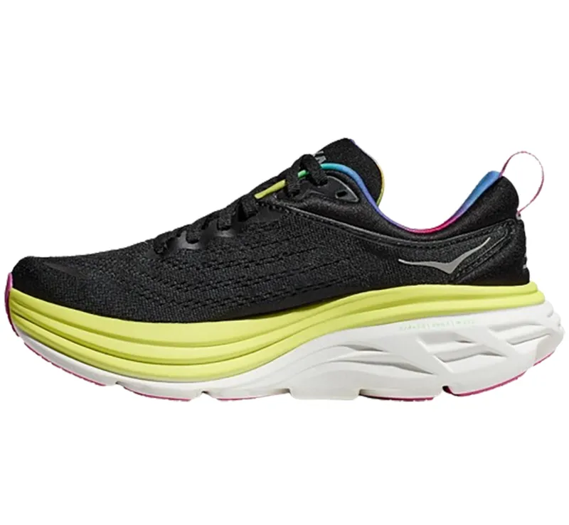 Hoka One One Women's Bondi 8 Black/Citrus Glow-1