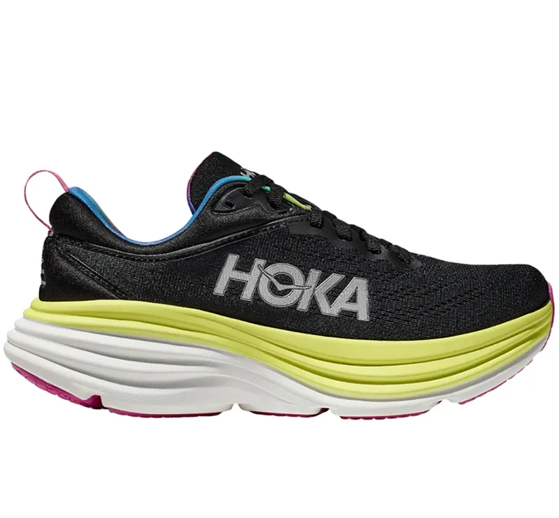 Hoka One One Women's Bondi 8 Black/Citrus Glow