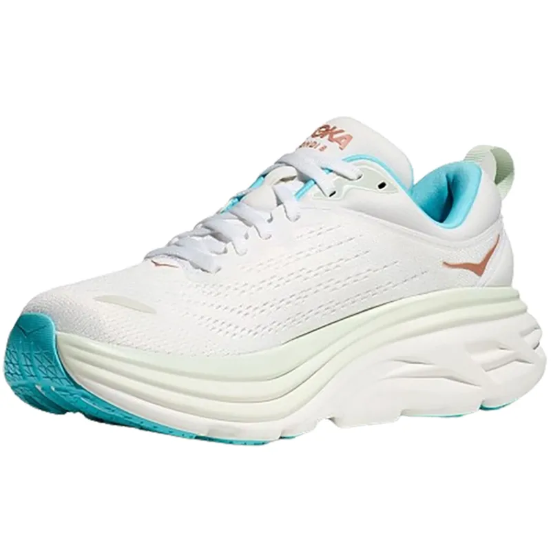 Hoka One One Women's Bondi 8 Frost/Rose Gold-3