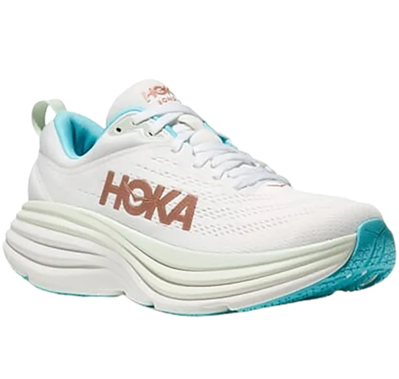 Hoka One One Women's Bondi 8 Frost/Rose Gold-2