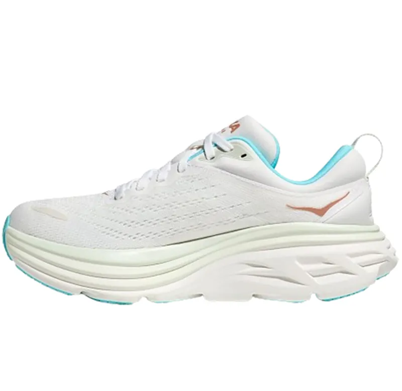 Hoka One One Women's Bondi 8 Frost/Rose Gold-1