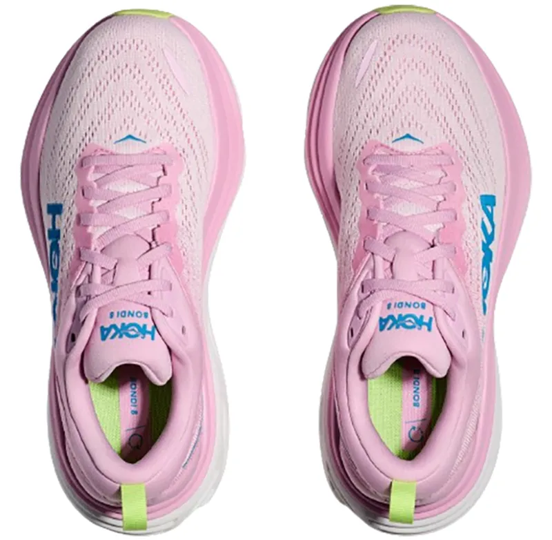 Hoka One One Women's Bondi 8 WIDE Pink Twilight/Waterpark-6
