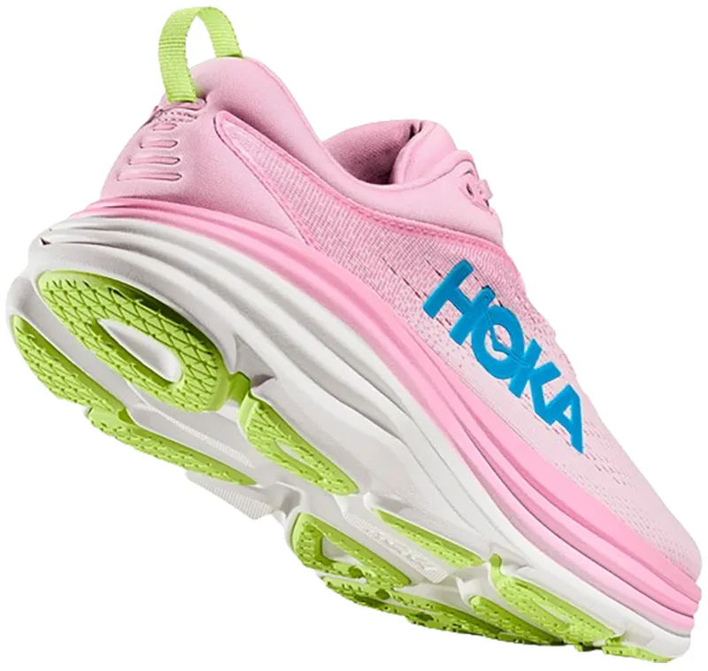 Hoka One One Women's Bondi 8 WIDE Pink Twilight/Waterpark-4